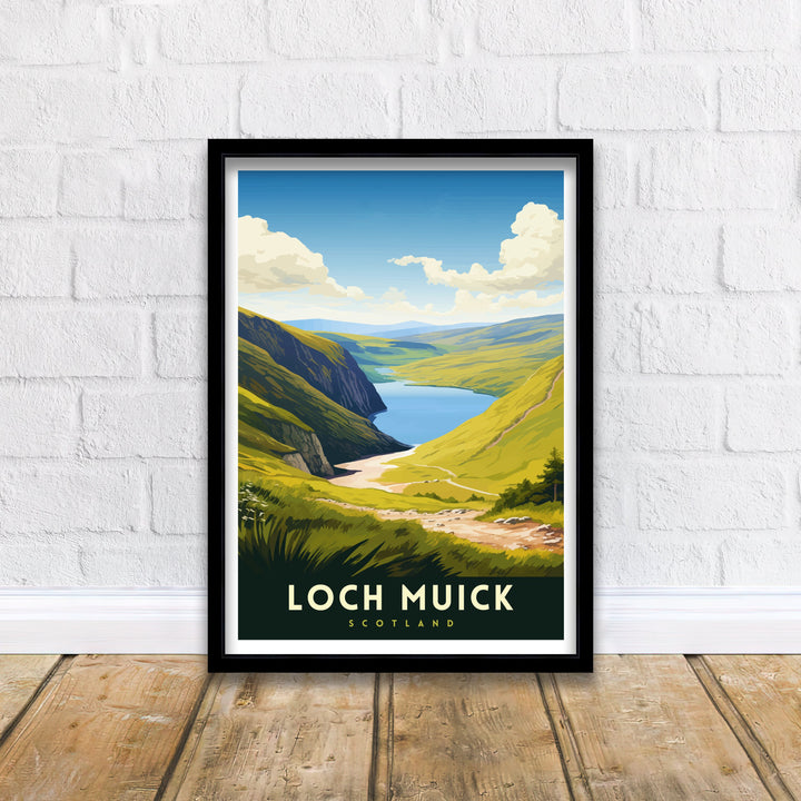 Loch Muick Scotland Travel Print Loch Muick Wall Decor Loch Muick Poster Scotland Travel Prints Loch Muick Art Print Loch Muick