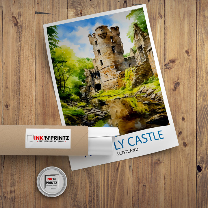 Huntly Castle Scotland Travel Print Huntly Castle Wall Decor Huntly Castle Poster Scotland Travel Prints Huntly Castle Art Print Huntly