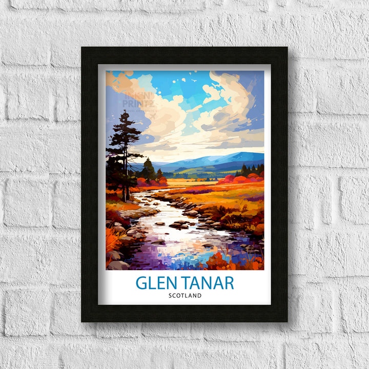 Glen Tanar Scotland Travel Print Glen Tanar Wall Decor Glen Tanar Poster Scotland Travel Prints Glen Tanar Art Print Glen Tanar Illustration