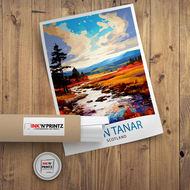 Glen Tanar Scotland Travel Print Glen Tanar Wall Decor Glen Tanar Poster Scotland Travel Prints Glen Tanar Art Print Glen Tanar Illustration