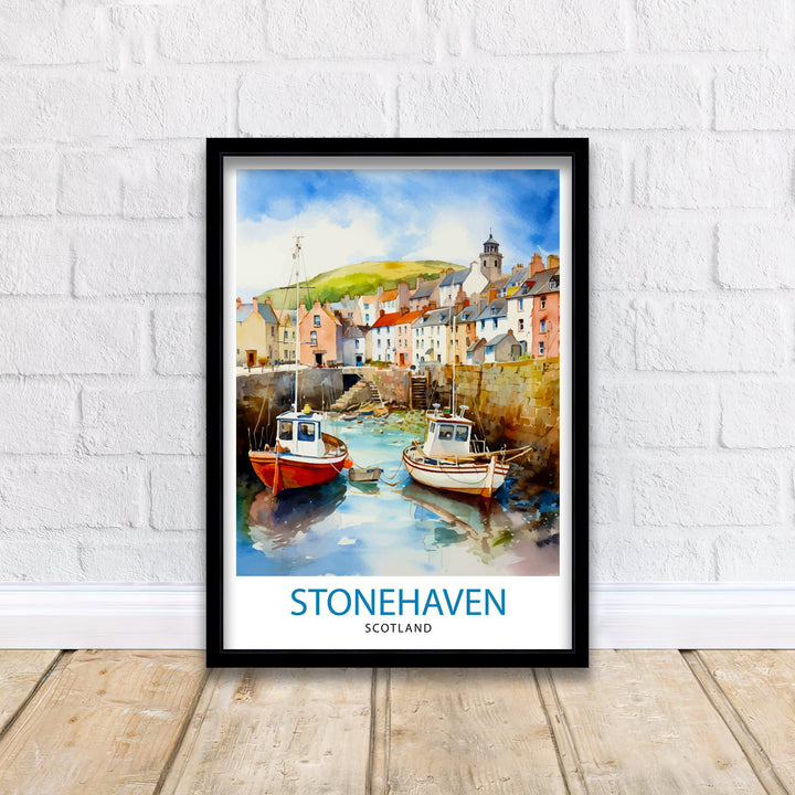 Stonehaven Scotland Travel Print Stonehaven Wall Decor Stonehaven Poster Scotland Travel Prints Stonehaven Art Print Stonehaven Illustration
