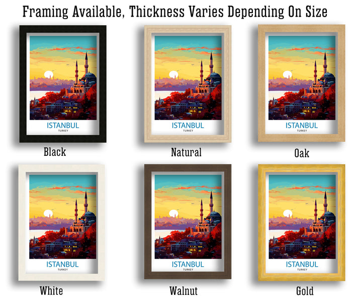 Istanbul Turkey Travel Print Istanbul Wall Art Turkey Illustration Istanbul Travel Poster Turkey Home Decor Gift for Travelers