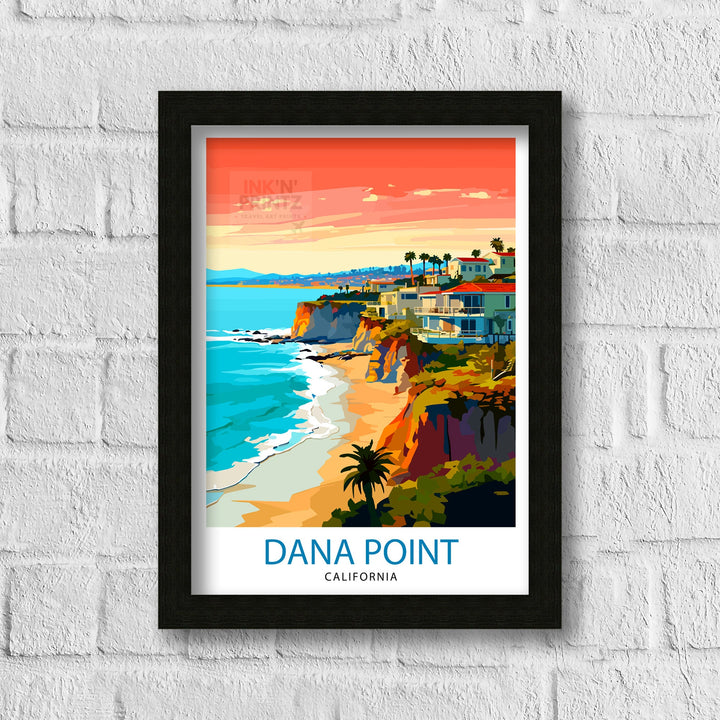 Dana Point California Travel Poster Dana Point