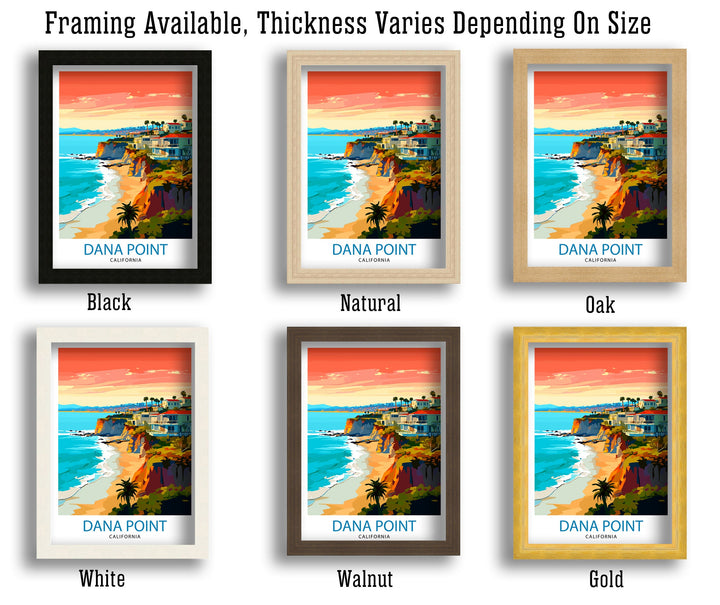 Dana Point California Travel Poster Dana Point
