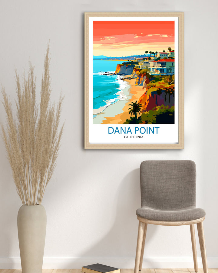 Dana Point California Travel Poster Dana Point