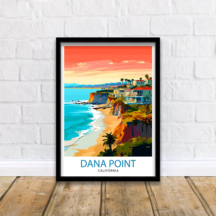 Dana Point California Travel Poster Dana Point