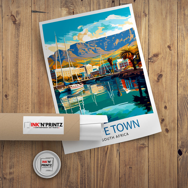 Cape Town South Africa Travel Poster Cape Town