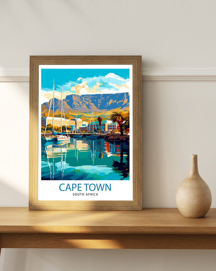 Cape Town South Africa Travel Poster Cape Town