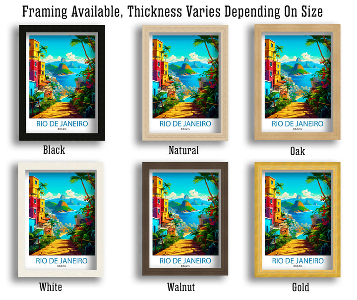 Rio de Janeiro Brazil Travel Poster