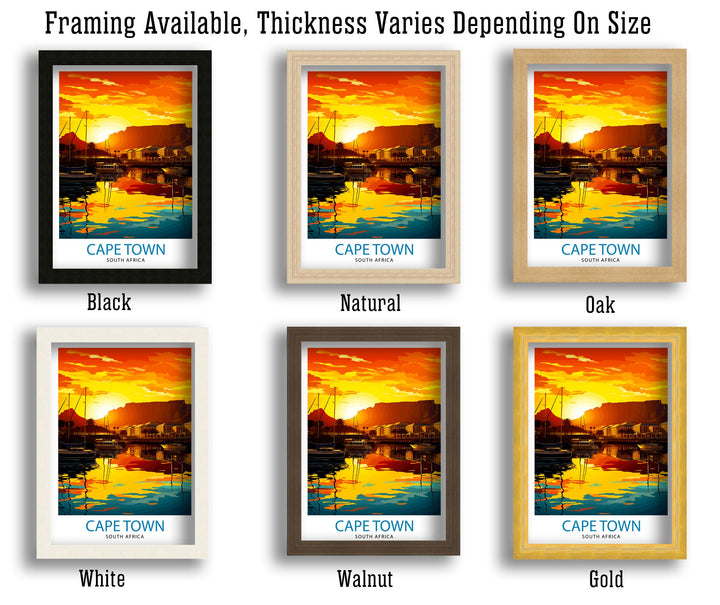 Cape Town South Africa Travel Poster Cape Town