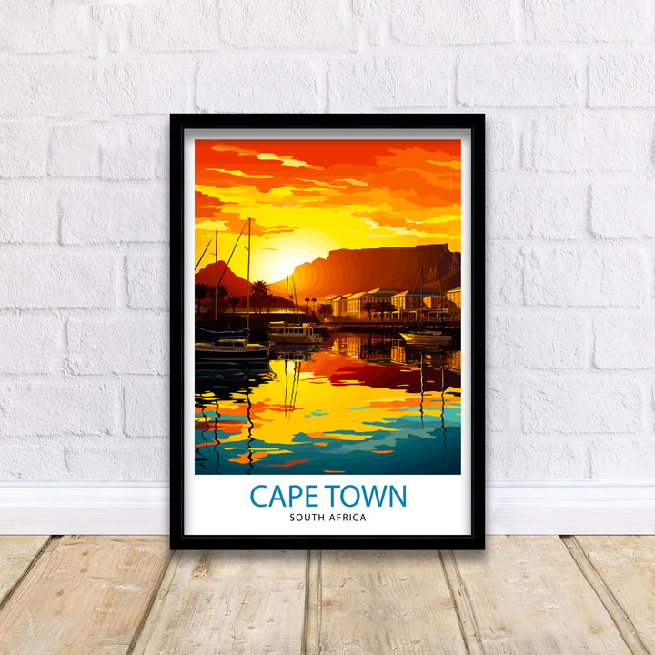 Cape Town South Africa Travel Poster Cape Town