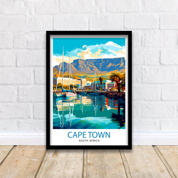 Cape Town South Africa Travel Poster Cape Town