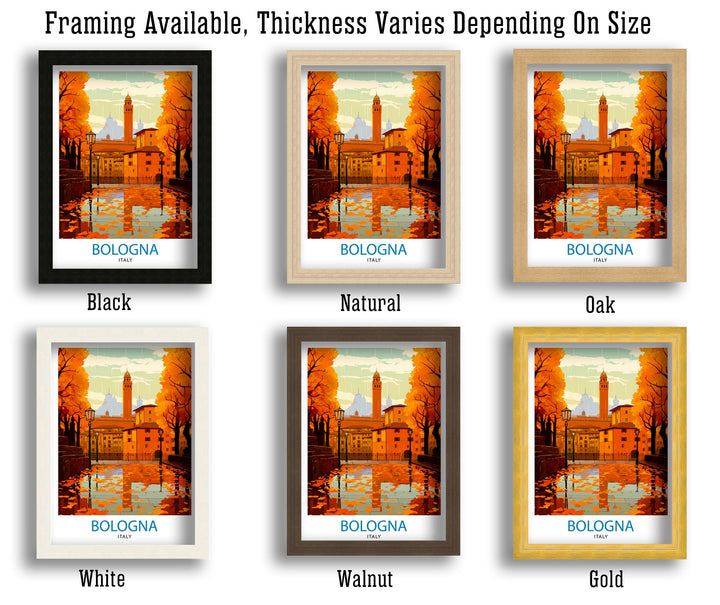 Bologna Italy Travel Poster Bologna