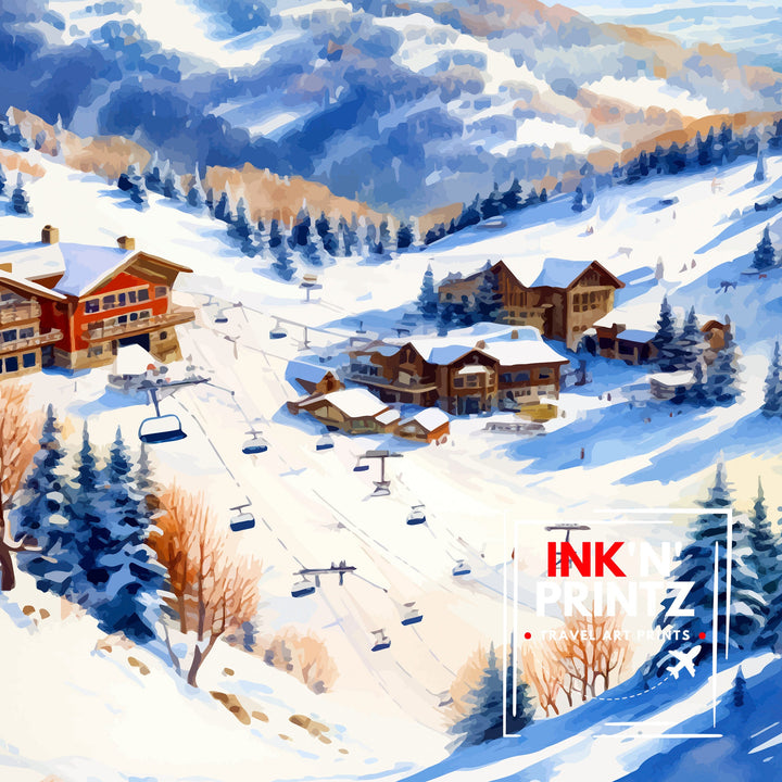 Deer Valley Ski Resort Poster Deer Valley Ski Decor Deer Valley Poster Deer Valley Art Poster Deer Valley Wall Art Gift for Deer Valley Skiers