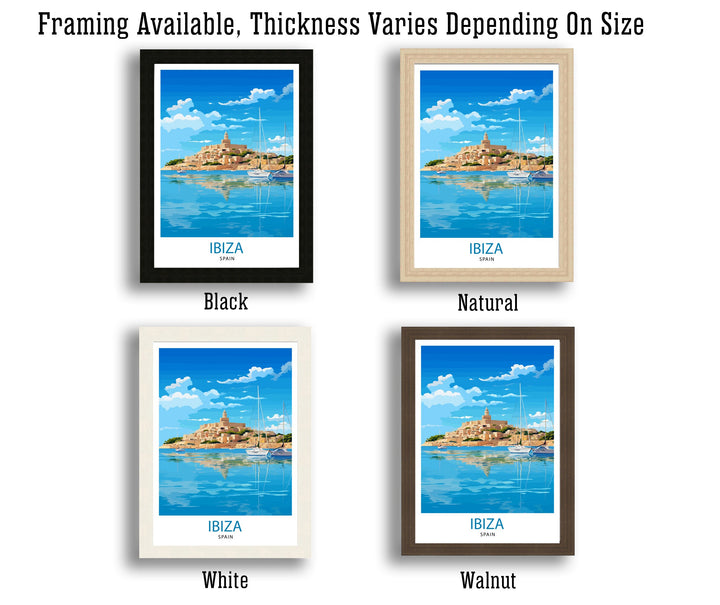 Ibiza Travel Print Ibiza Wall Art Ibiza Home Decor Ibiza Illustration Travel Poster Gift For Ibiza Lovers Spain Travel Print