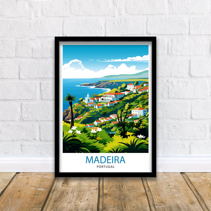 Madeira Portugal Print Madeira Decor Madeira Poster Madeira Art Madeira Wall Art Gift for Madeira Lovers Madeira Home Decor