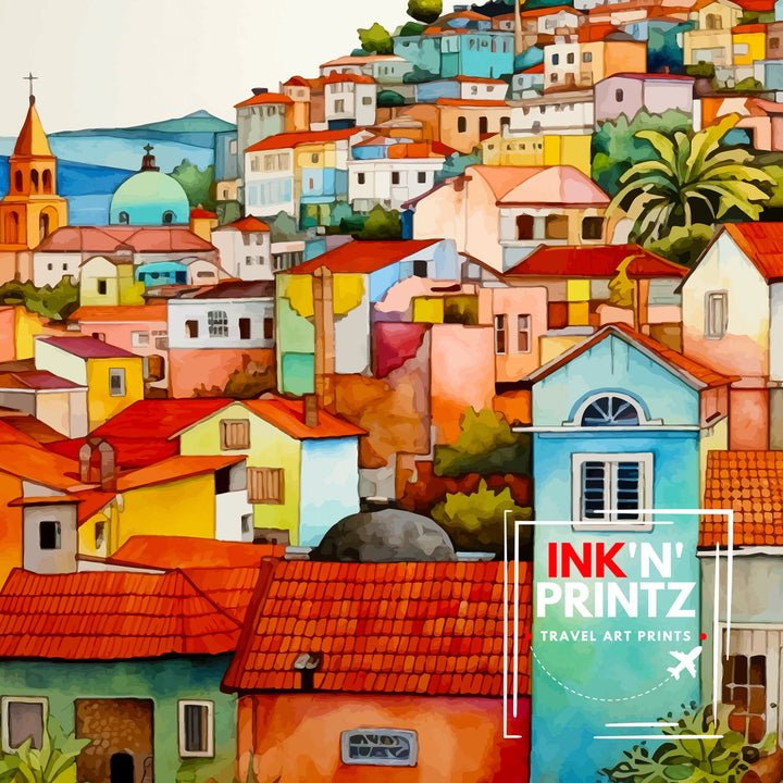 Madeira Portugal Print Madeira Decor Madeira Poster Madeira Art Madeira Wall Art Gift for Madeira Lovers Madeira Home Decor