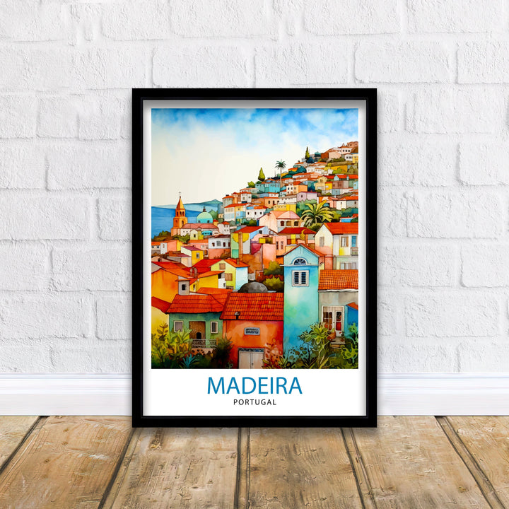 Madeira Portugal Print Madeira Decor Madeira Poster Madeira Art Madeira Wall Art Gift for Madeira Lovers Madeira Home Decor