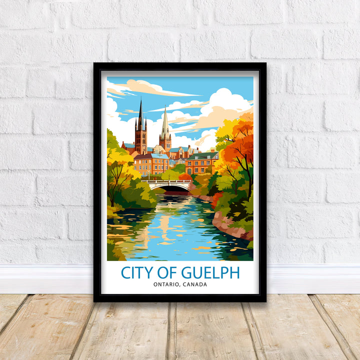 Guelph Ontario Print Guelph Decor Guelph Poster Guelph Art Guelph Wall Art Gift for Guelph Fans Guelph Home Decor