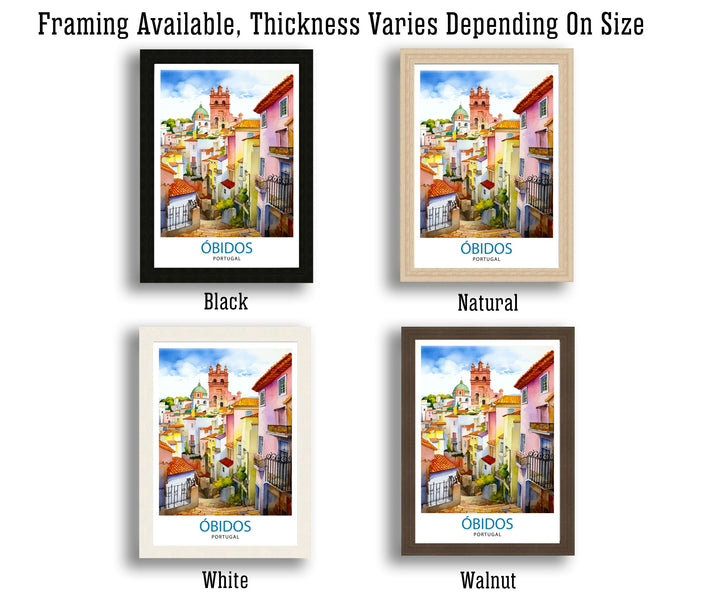 Óbidos Portugal Print Óbidos Decor Óbidos Poster Óbidos Art Óbidos Wall Art Gift for History Buffs Óbidos Home Decor