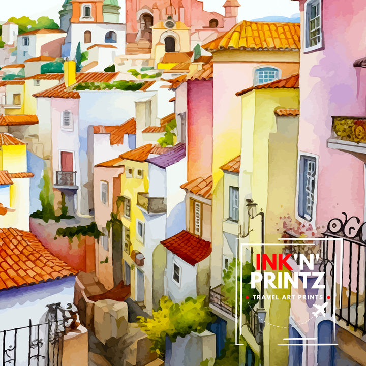 Óbidos Portugal Print Óbidos Decor Óbidos Poster Óbidos Art Óbidos Wall Art Gift for History Buffs Óbidos Home Decor