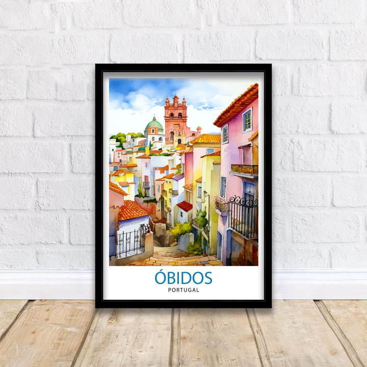 Óbidos Portugal Print Óbidos Decor Óbidos Poster Óbidos Art Óbidos Wall Art Gift for History Buffs Óbidos Home Decor