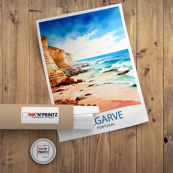 Algarve Portugal Travel Poster Algarve