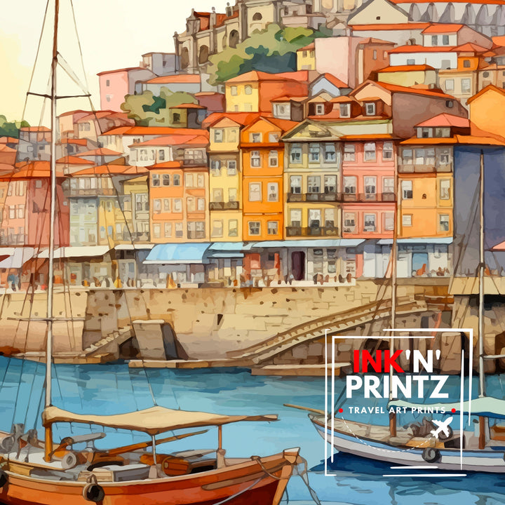 Porto Portugal Travel Poster Porto