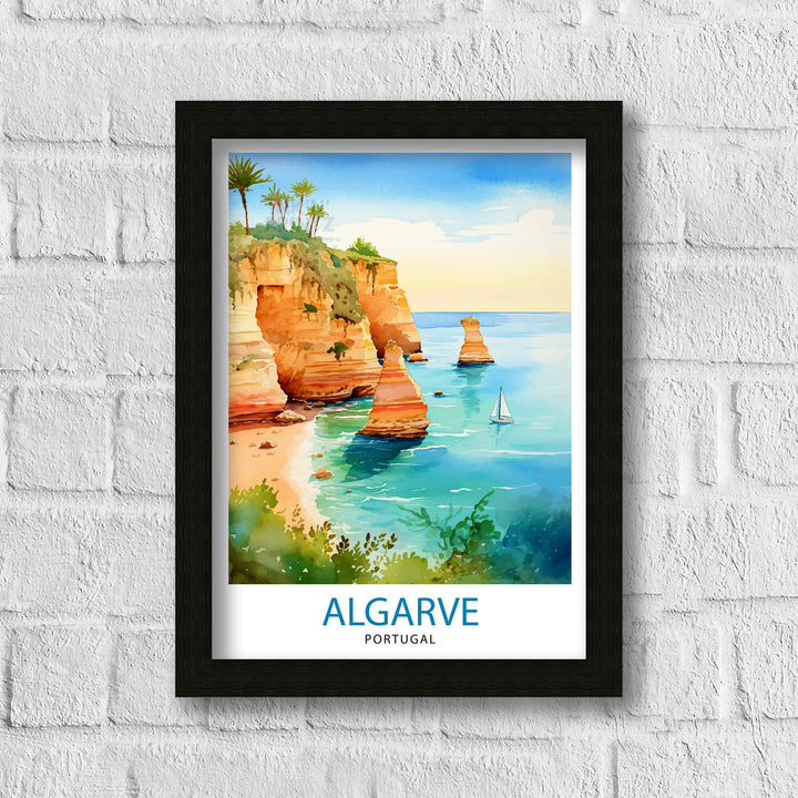 Algarve Portugal Travel Poster Algarve