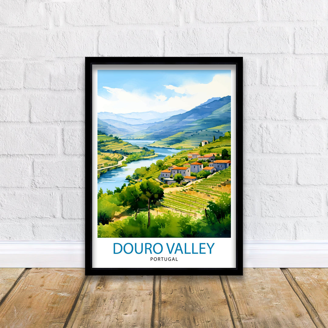 Douro Valley Portugal Print Douro Valley Decor Douro Valley Poster Douro Valley Art Douro Valley Wall Art Gift for Douro Fans Douro Valley