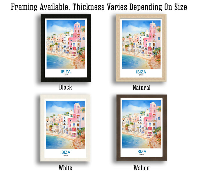 Ibiza Travel Print Ibiza Wall Art Ibiza Home Decor Ibiza Illustration Travel Poster Gift For Ibiza Lovers Spain Travel Print