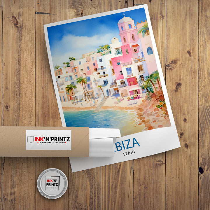 Ibiza Travel Print Ibiza Wall Art Ibiza Home Decor Ibiza Illustration Travel Poster Gift For Ibiza Lovers Spain Travel Print