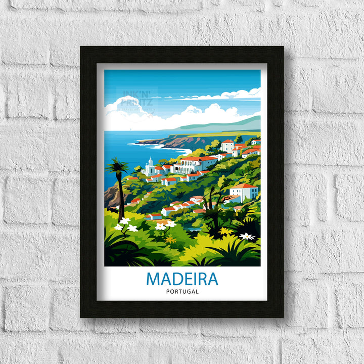Madeira Portugal Print Madeira Decor Madeira Poster Madeira Art Madeira Wall Art Gift for Madeira Lovers Madeira Home Decor