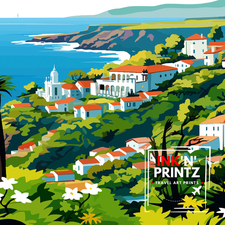 Madeira Portugal Print Madeira Decor Madeira Poster Madeira Art Madeira Wall Art Gift for Madeira Lovers Madeira Home Decor