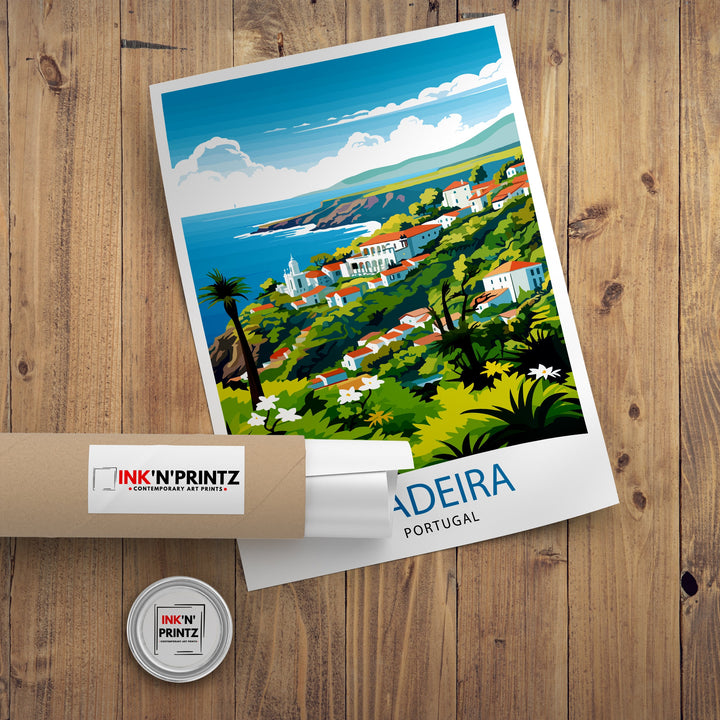 Madeira Portugal Print Madeira Decor Madeira Poster Madeira Art Madeira Wall Art Gift for Madeira Lovers Madeira Home Decor