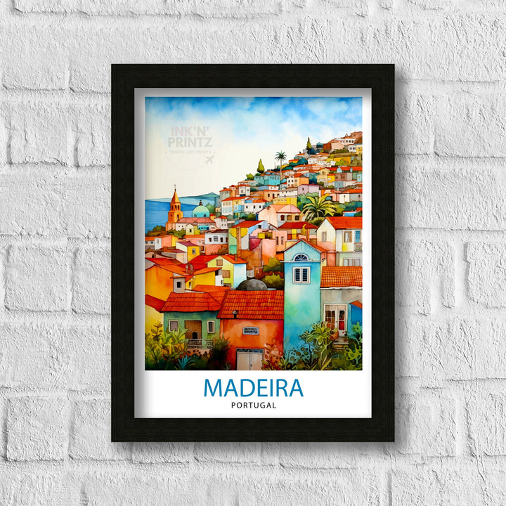 Madeira Portugal Print Madeira Decor Madeira Poster Madeira Art Madeira Wall Art Gift for Madeira Lovers Madeira Home Decor