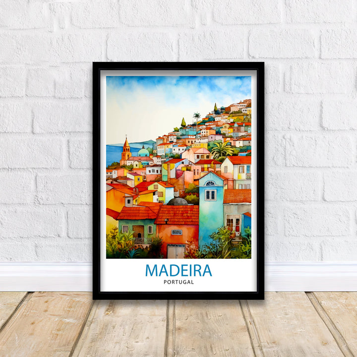 Madeira Portugal Print Madeira Decor Madeira Poster Madeira Art Madeira Wall Art Gift for Madeira Lovers Madeira Home Decor