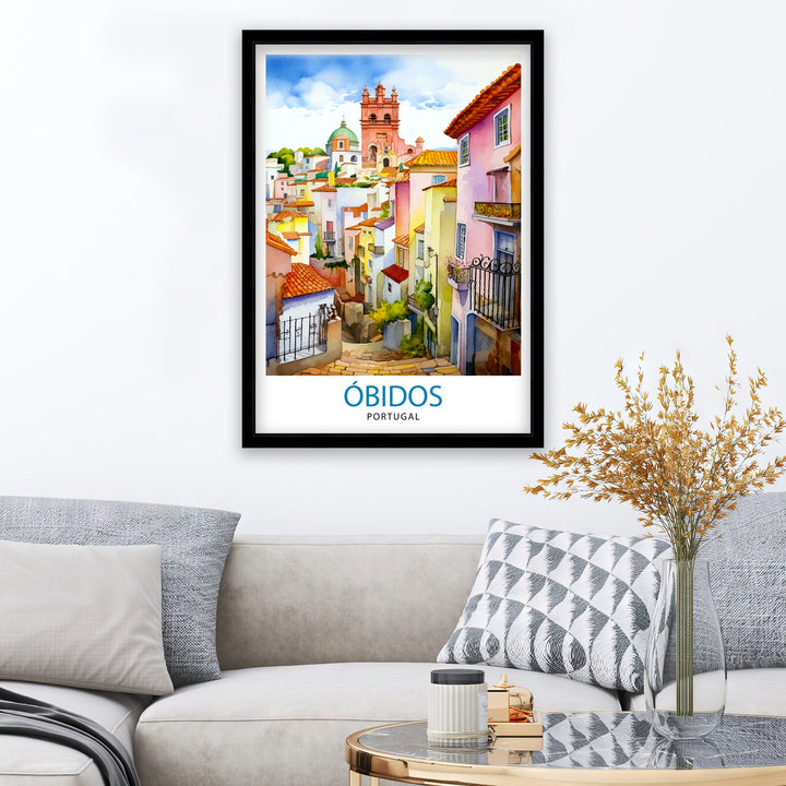 Óbidos Portugal Print Óbidos Decor Óbidos Poster Óbidos Art Óbidos Wall Art Gift for History Buffs Óbidos Home Decor