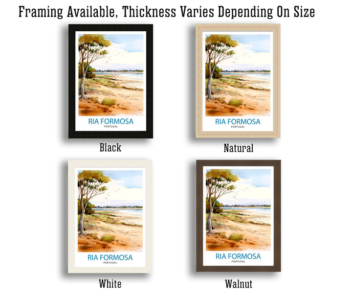 Ria Formosa Portugal Travel Poster Ria Formosa