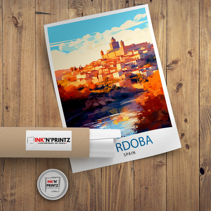 Cordoba Spain Poster Cordoba Decor Cordoba Poster Cordoba Art Cordoba Wall Art Gift for History Lovers Cordoba Home Decor