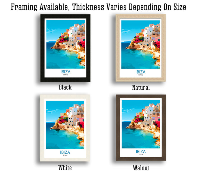 Ibiza Travel Print Ibiza Wall Art Ibiza Home Decor Ibiza Illustration Travel Poster Gift For Ibiza Lovers Spain Travel Print