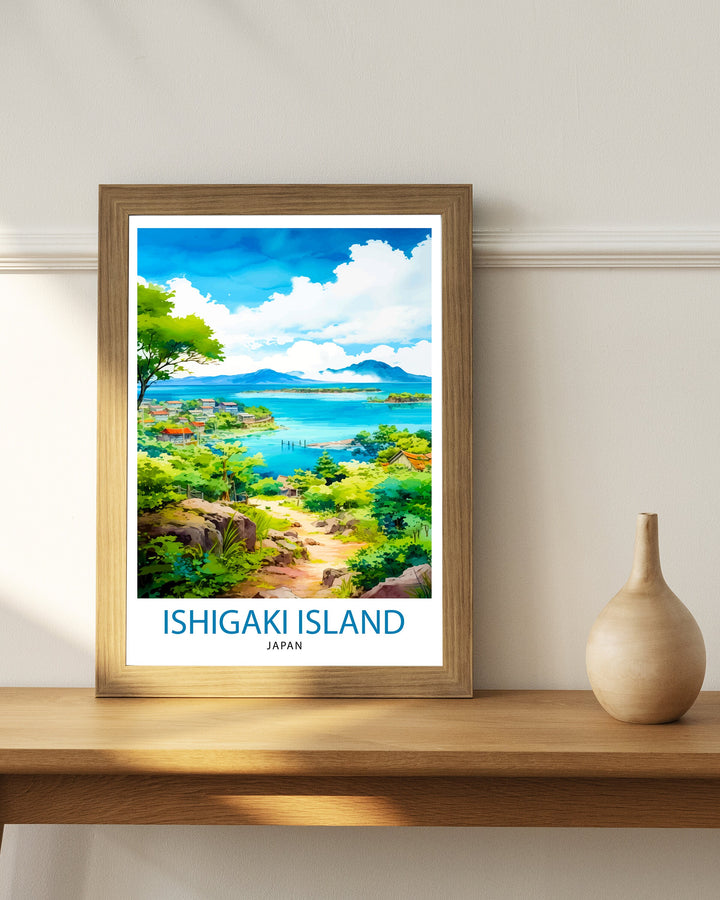 Ishigaki Island Japan Travel Poster Ishigaki