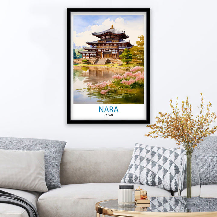 Nara Japan Travel Poster Nara