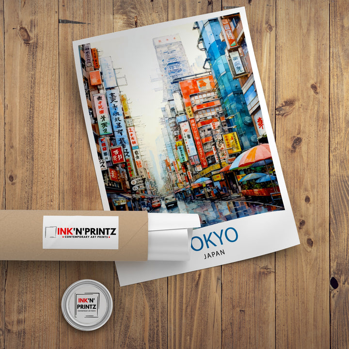 Tokyo Japan Travel Poster Tokyo