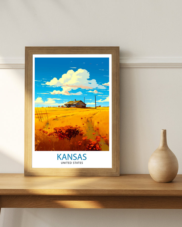 Kansas USA Travel Poster