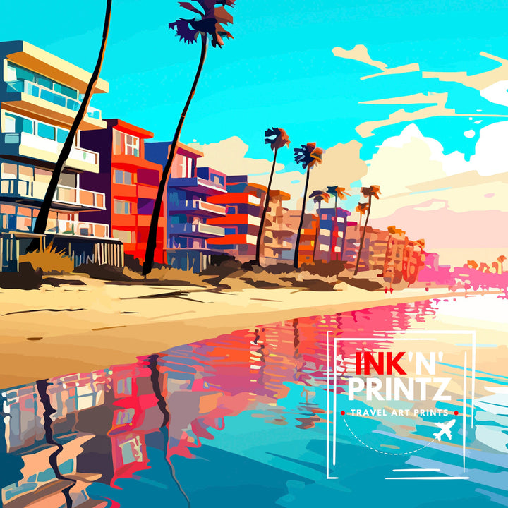 Long Beach CA Travel Poster