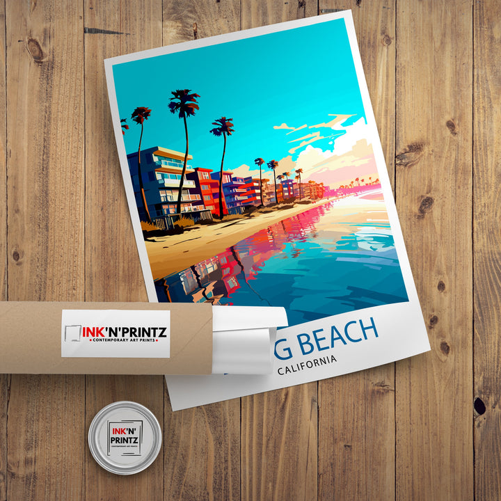 Long Beach CA Travel Poster