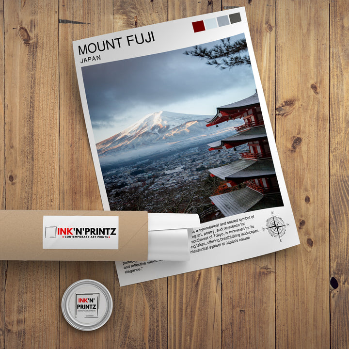 Mount Fuji Travel Poster Japan
