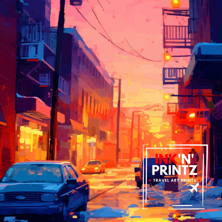 Minneapolis Minnesota Travel Print| Minneapolis Wall Decor Minneapolis Poster USA Travel Prints Minneapolis Art Print Minneapolis