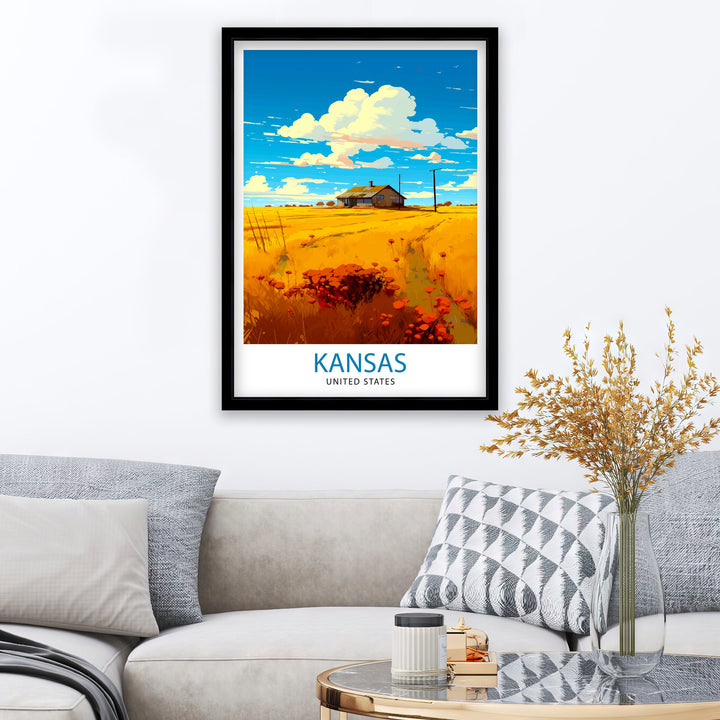 Kansas USA Travel Poster